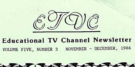 Channel Vol. 5 No. 3 Nov Dec 1986