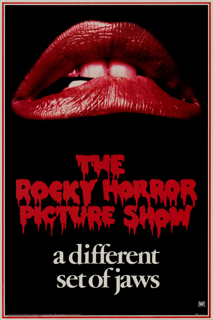 ROCKY HORROR (1975) a campy cult classic celebrating individuality and self-discovery that challenges societal norms around sexuality and gender.