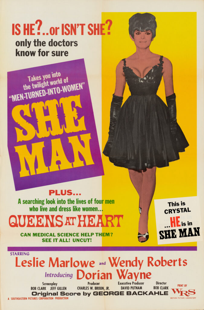 SHEMAN (1967) - A soldier is blackmailed by a violent transvestite who forces him to take estrogen and wear women’s clothes.